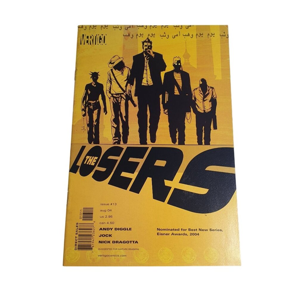 Vertigo Losers  Comic Book Issue 13 Aug 2004 Collector Bagged Boarded Diggle
